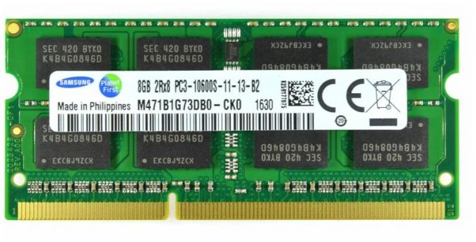 Оперативная память SODIMM DDR3 PC-1333 Samsung 8 ГБ для ноутбука(гарантия)