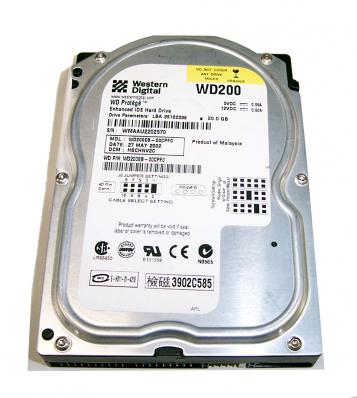 3.5" Жесткий диск 200 Gb  IDE (б/у) (гарантия)
