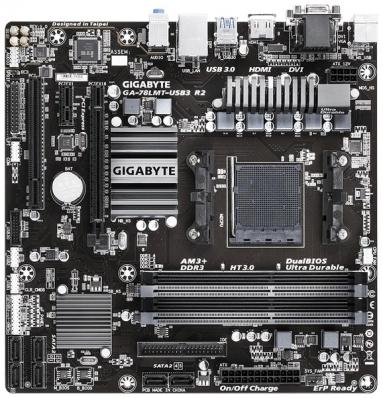 AMD AM3+ Материнская плата GIGABYTE GA-78LMT-USB3 R2(б/у) (гарантия, при установке в сервисе)