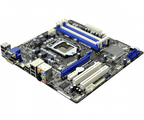 1155  Материнская плата ASRock H61M-GE rev.1.01  LGA 1155(б/у) (гарантия, при установке в сервисе)